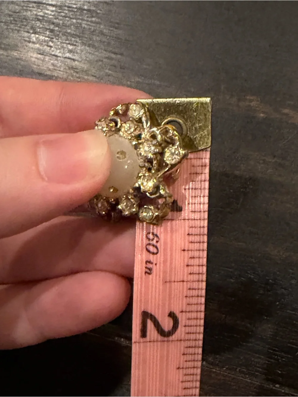 Floral cabochon  twin pins